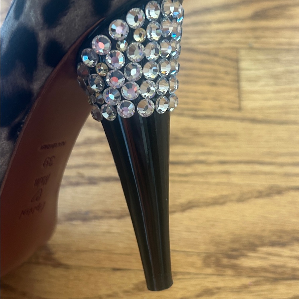 Lanvin for H&M Leopard Print Heels Size 8 - Picture 11 of 12